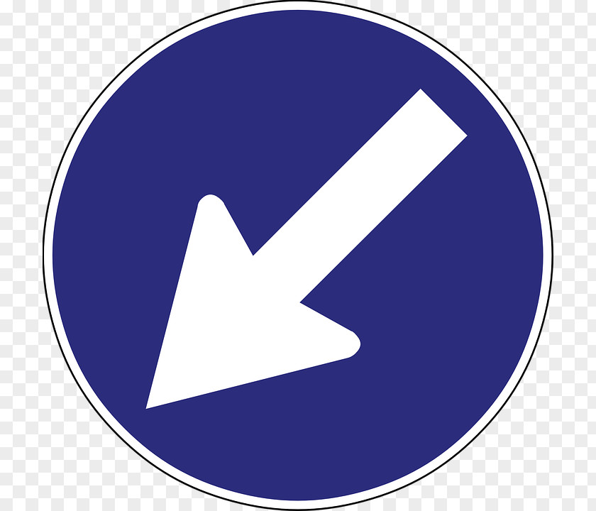 Arrow Traffic Sign Mandatory Download PNG