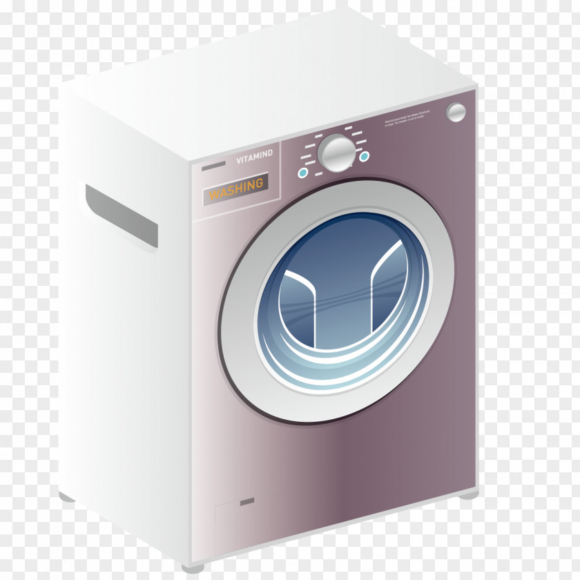 Beautifully Washing Machine Laundry Detergent PNG