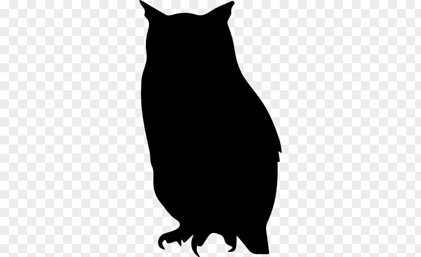 Owl Bird Silhouette Clip Art PNG