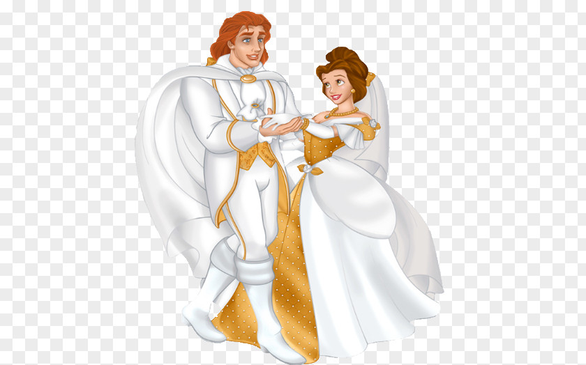 A Bela E Fera Belle Beast Wedding Dress Disney Princess PNG