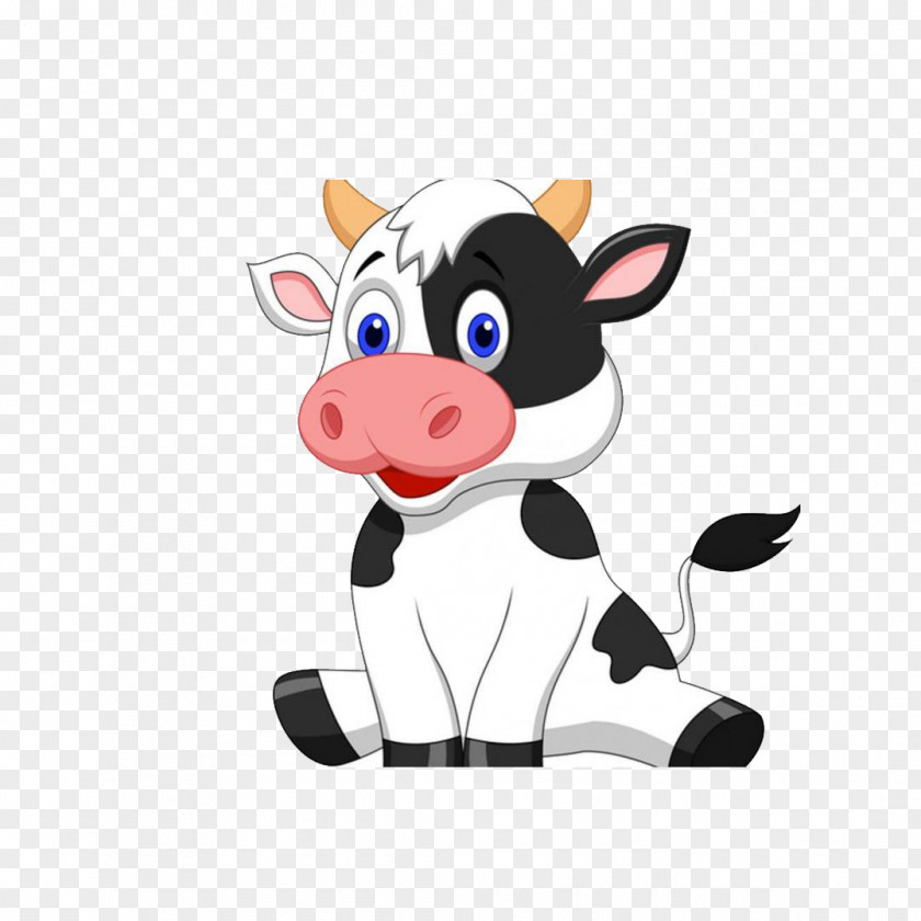 Cartoon Cow Cattle Infant Livestock Clip Art PNG