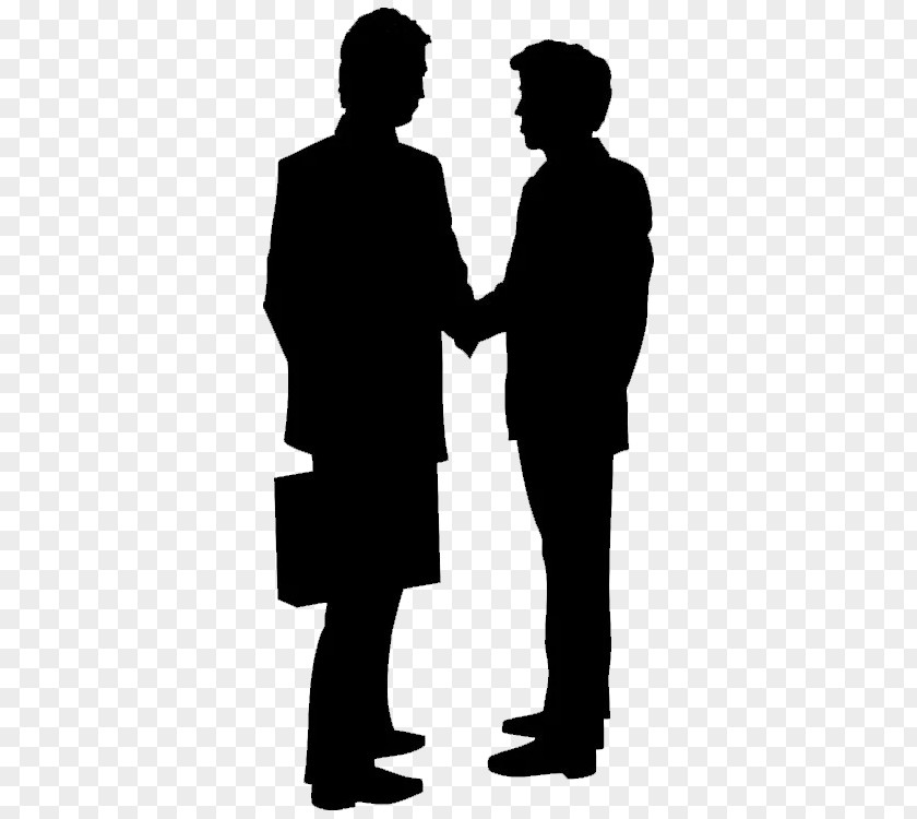 Business Cooperation Handshake Silhouette Sticker Decal PNG