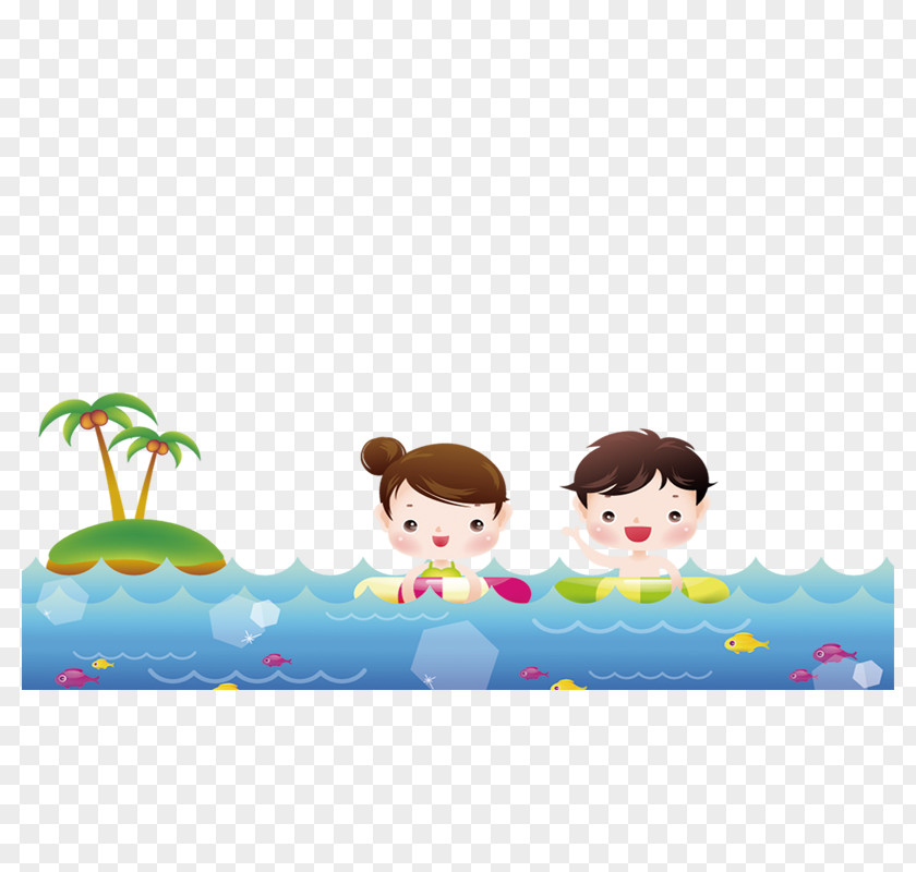 Children Swim Child Cartoon PNG