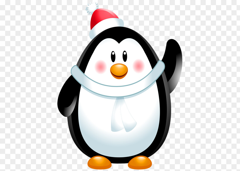 Penguin Christmas Clip Art PNG