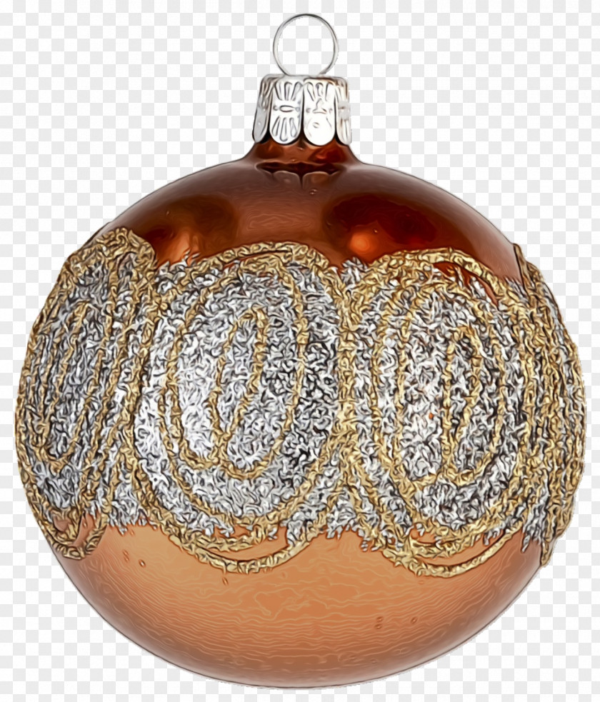 Silver Pumpkin Christmas Ornament PNG