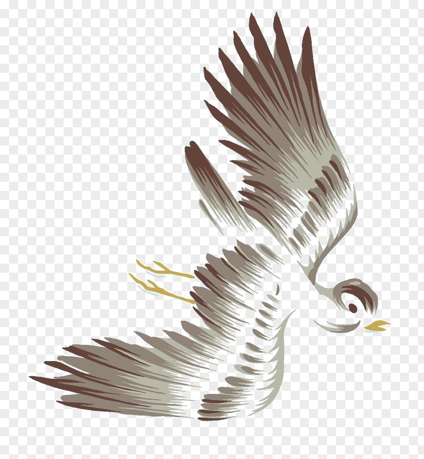 Watercolor Painted Flying Bird Flight Painting PNG