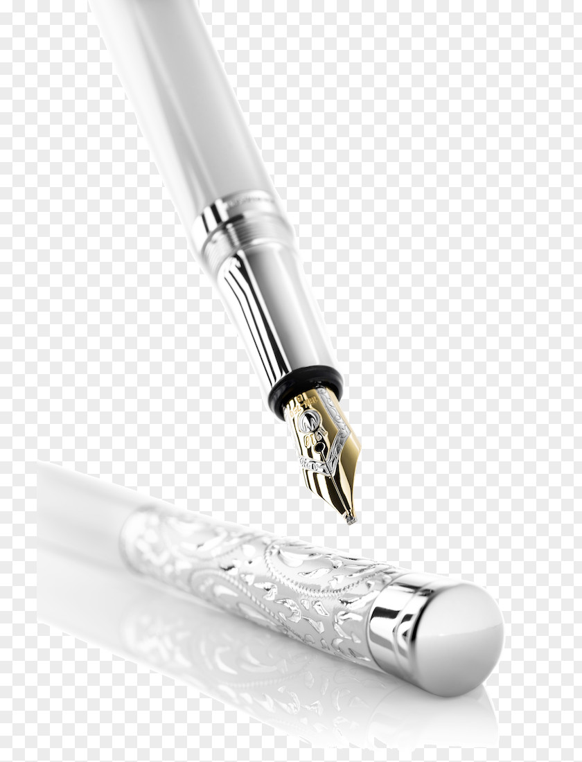 Lacquer Ballpoint Pen Fountain Sterling Silver Jewellery PNG