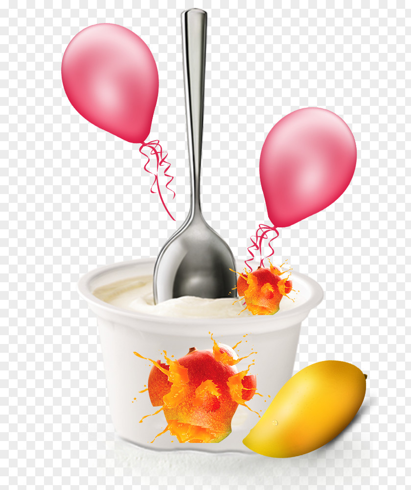 Old Balloon Decoration Creative Yogurt Cartoon PNG