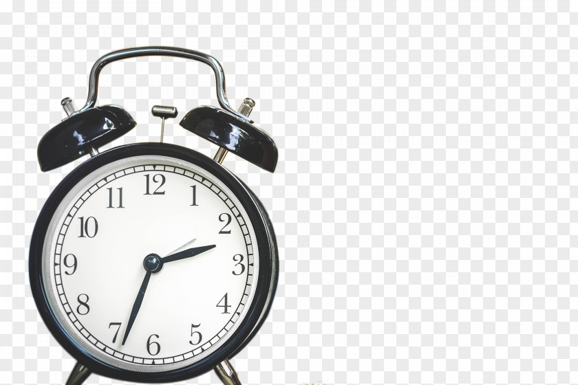 Simple Black Alarm Clock Device Timer PNG