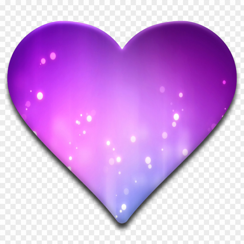 U Heart Purple Drawing Color PNG