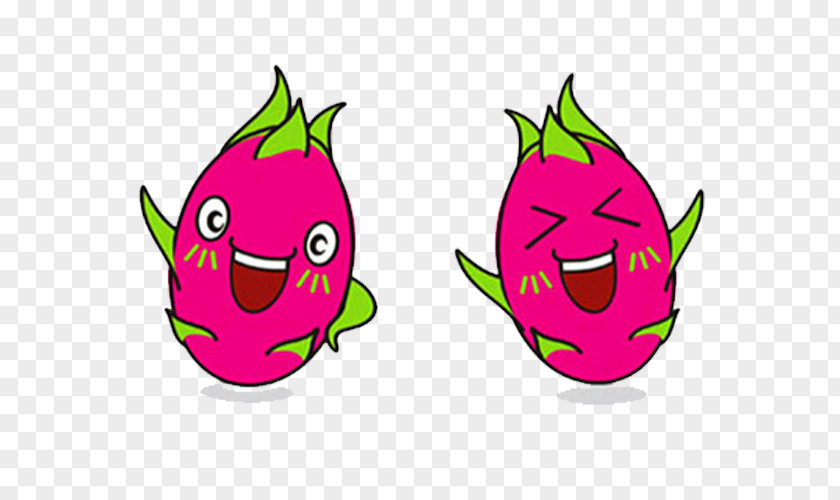 Creative Cute Cartoon Dragon Fruit Juice Pitaya PNG