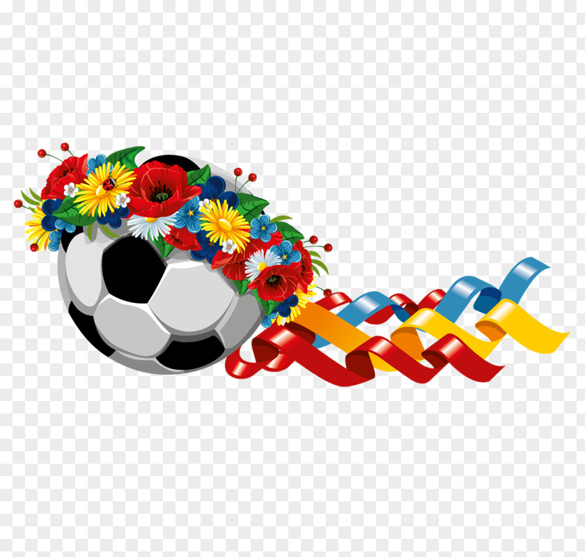 Football Flower Sport Illustration PNG