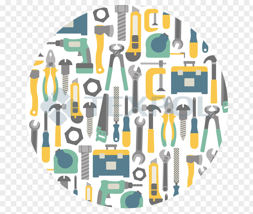 Tools Pattern Tool Boxes Spanners Woven Fabric Craft PNG