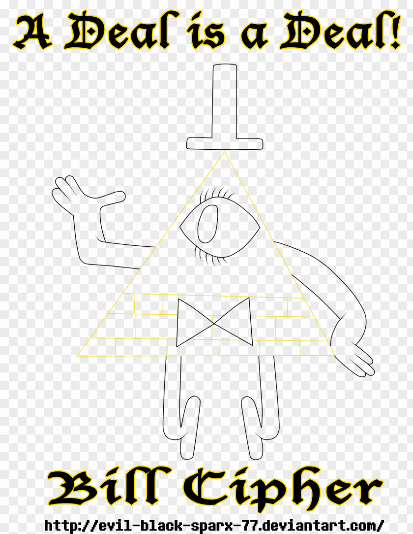 Bill Cipher Drawing Line Art Fan PNG