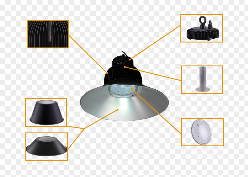 Luminous Efficiency Of Technology Light Fixture PNG
