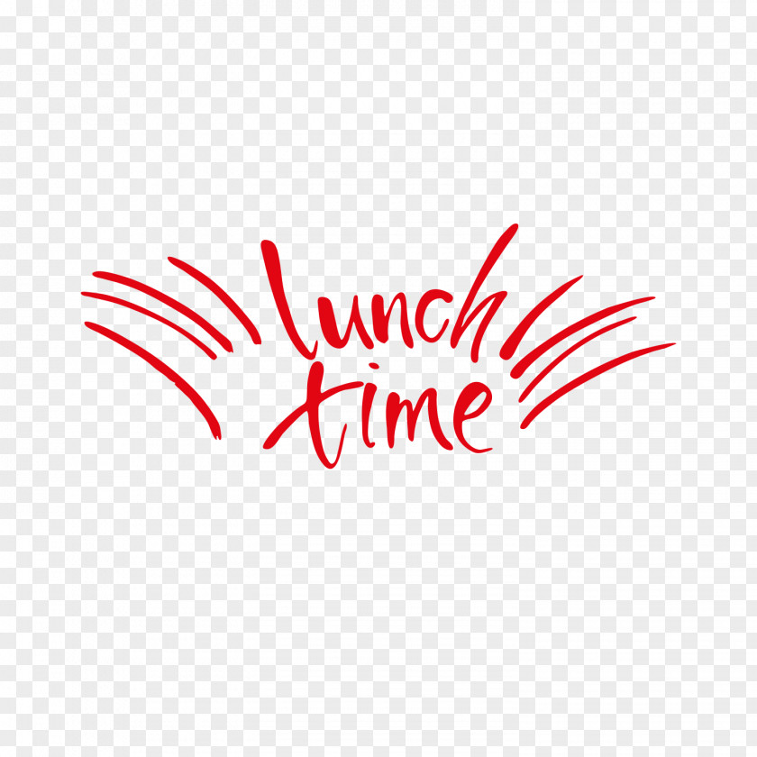 Lunch Time Funny Sticker Text Red Kitchen PNG