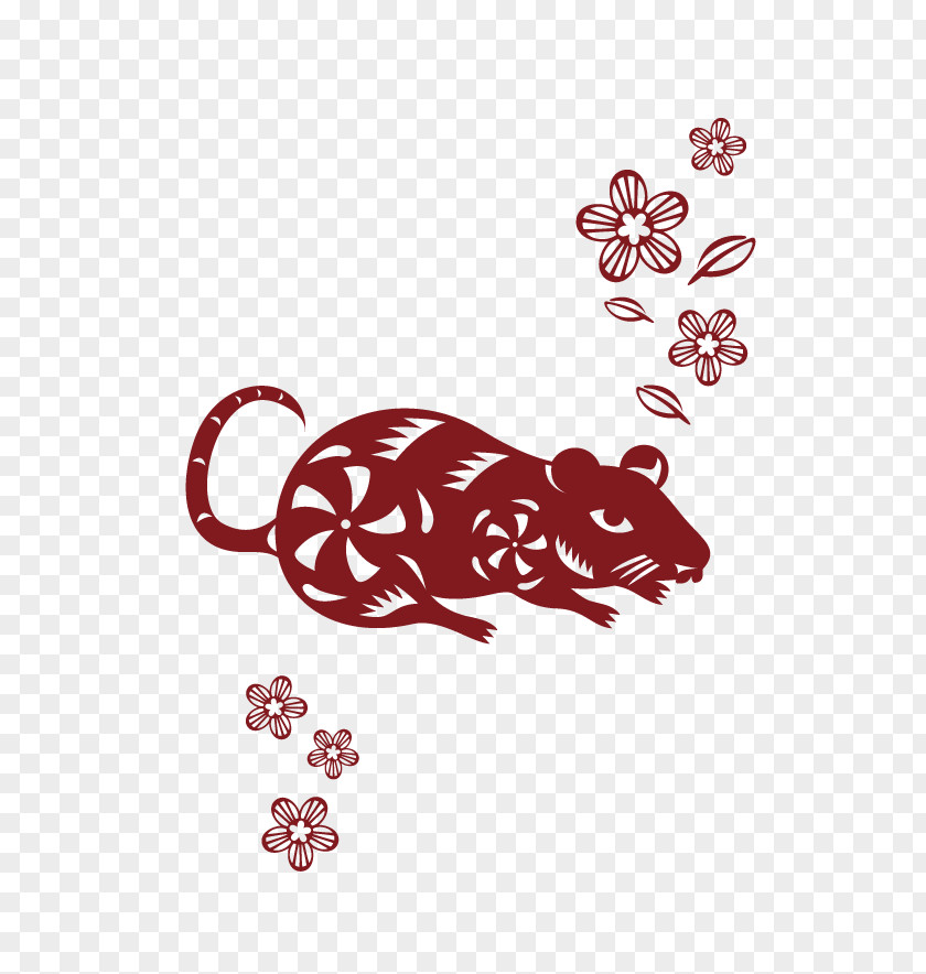 Rat Chinese Zodiac Rooster Mouse New Year PNG