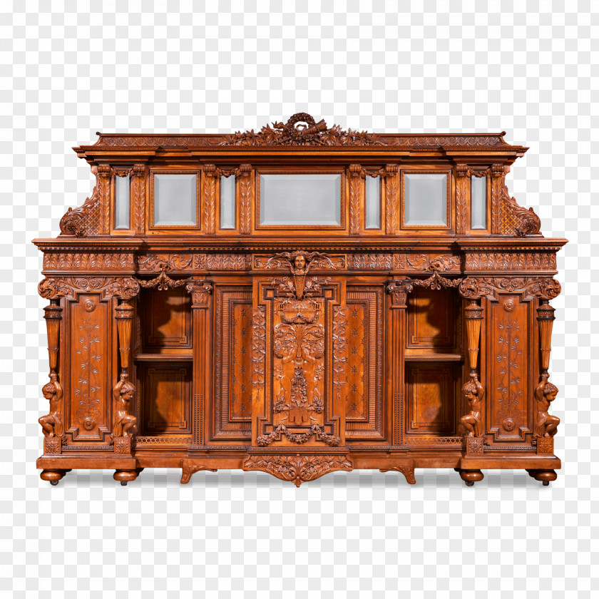 American Furniture Antique Pottier & Stymus Buffets Sideboards PNG