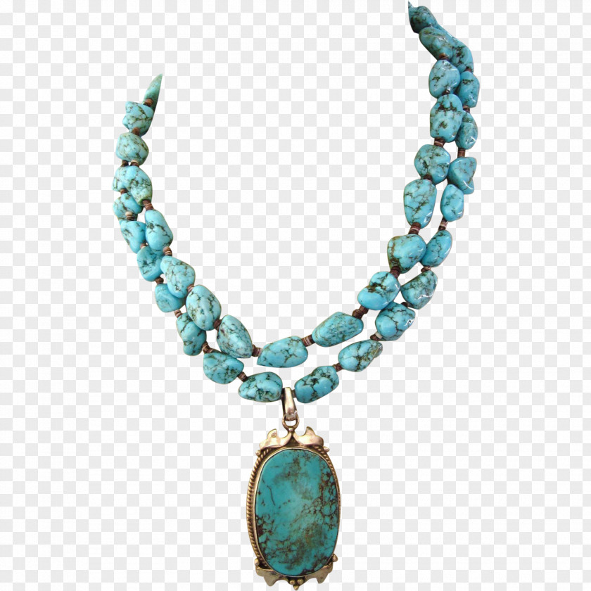 Necklace Turquoise Pendant Jewellery Bead PNG