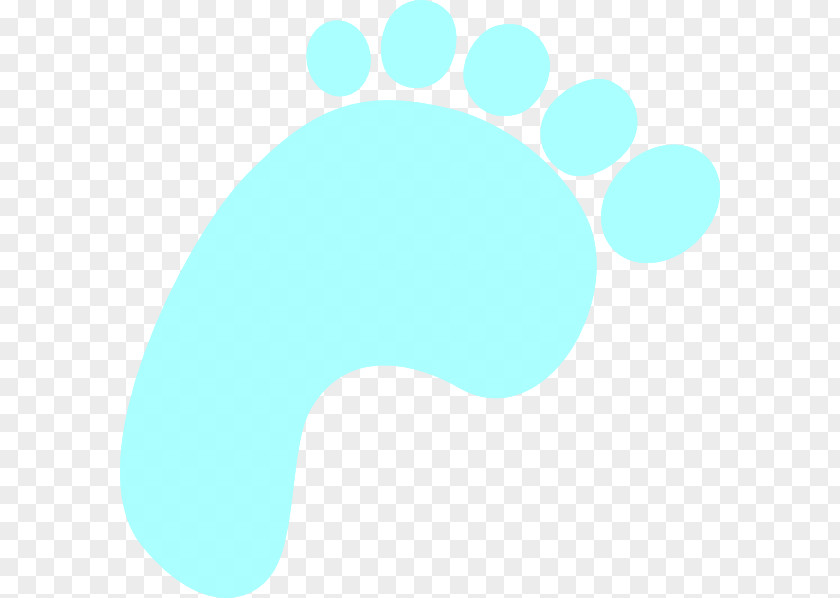 Gender Reveal Footprint Blue Clip Art PNG