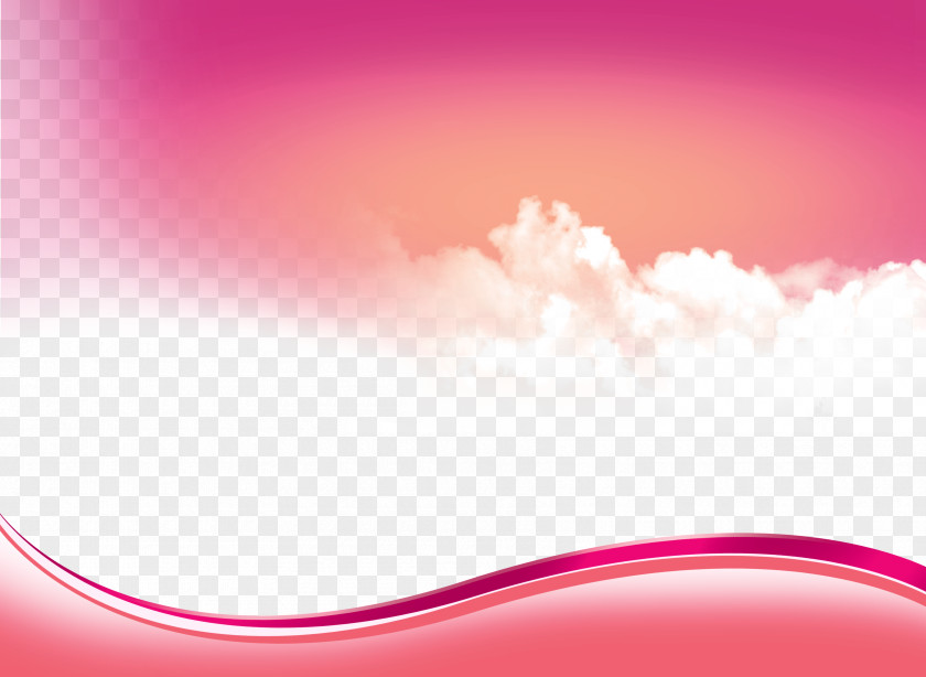 Posters Pink Decorative Background Sky Computer Wallpaper PNG