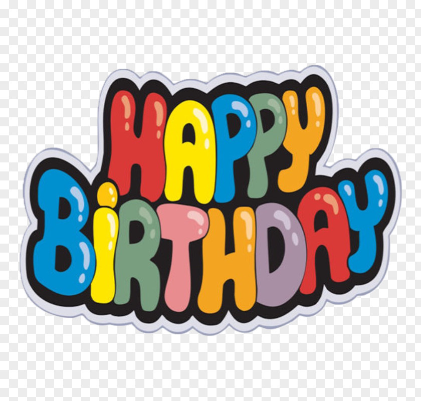 Sticker Happiness Happy Birthday Text PNG