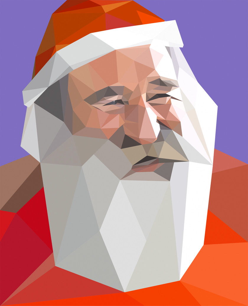 Geometry Santa Claus Christmas PNG