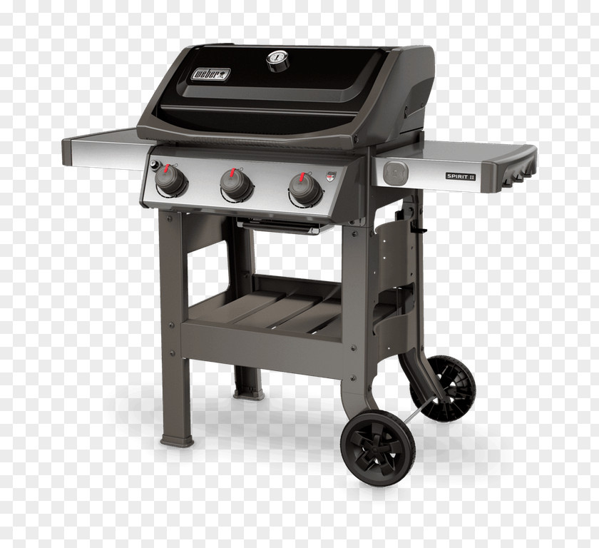 Large Gas Grill Weber Spirit II E-310 Barbecue Weber-Stephen Products Propane Grilling PNG