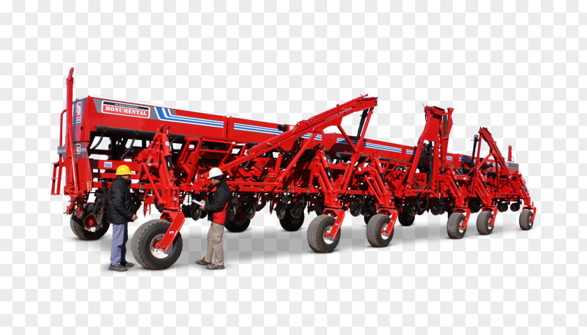 Coarse Grains Seed Drill Machine Tractor Agriculture PNG