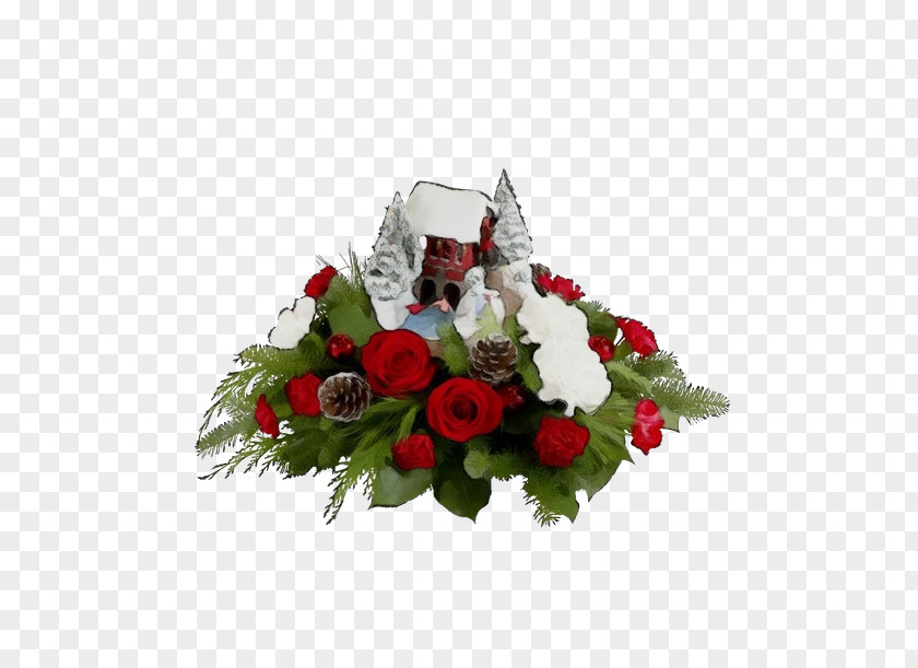 Floral Design Anthurium Christmas Decoration PNG