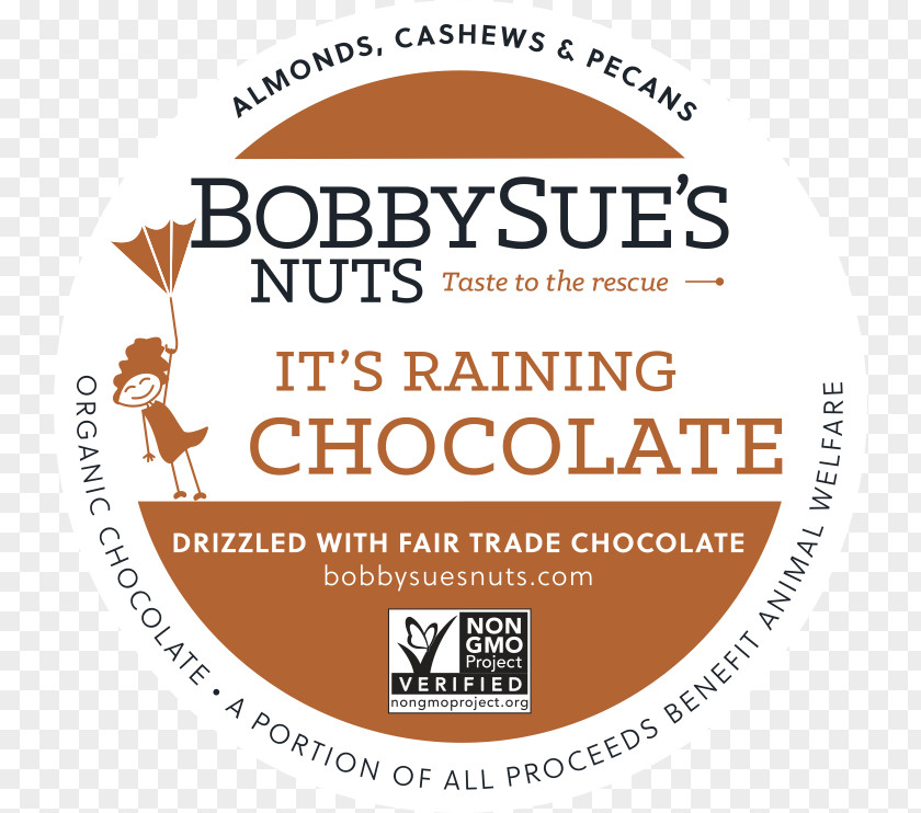Its Raining Bobby Sue's Nuts Logo Ingredient Roasting PNG