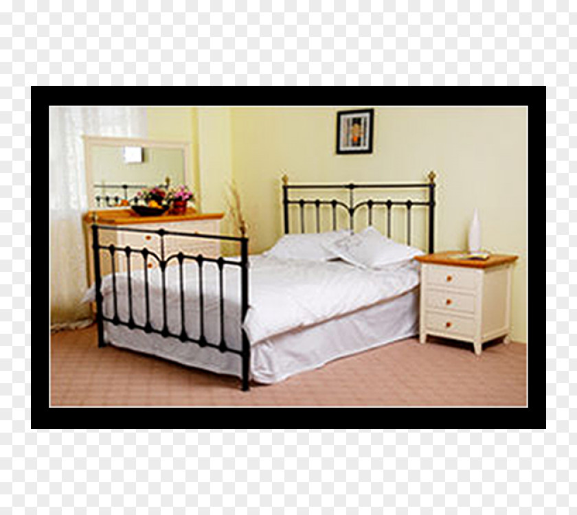 Mattress Bed Frame Bedside Tables Drawer Sheets PNG