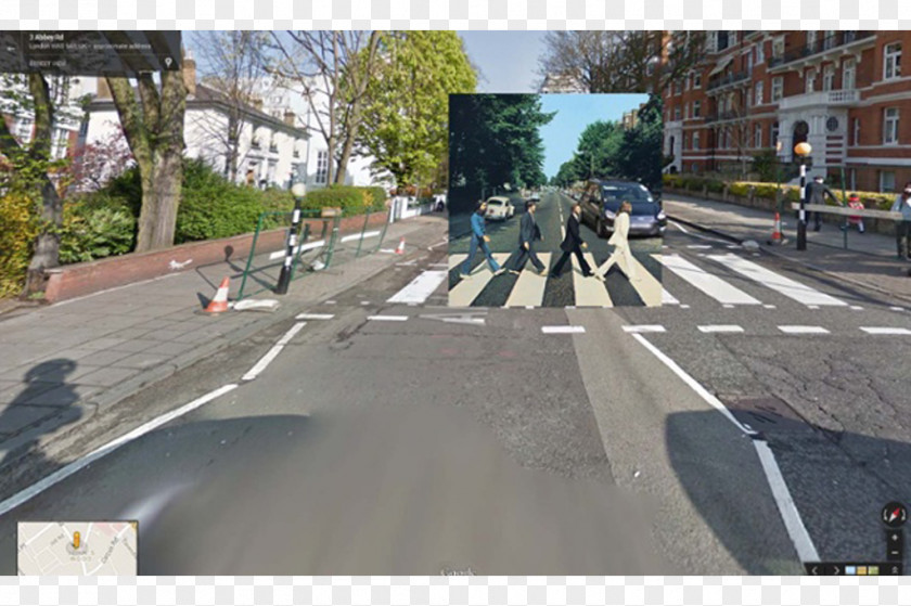 Street View Abbey Road Album Cover The Beatles Freewheelin' Bob Dylan PNG