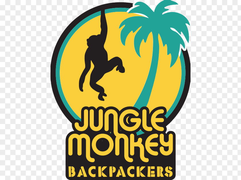 Backpacker Hostel Jungle Monkey Backpackers Logo Clip Art PNG