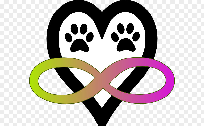 Symbol Infinity Paw Dog Clip Art PNG