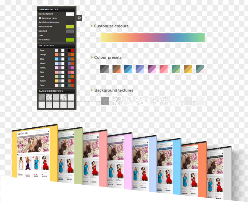 Trend Colors Graphic Design Brand Display Advertising PNG