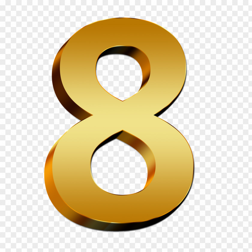 Number 8 Clip Art PNG