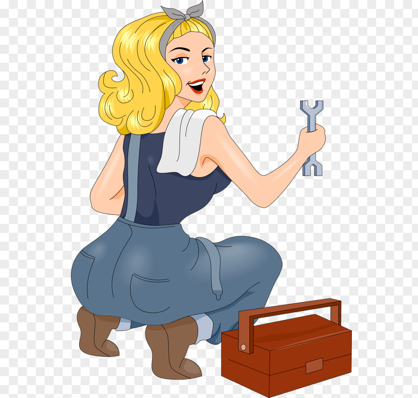 Decoration Women Workers Car Mechanic Royalty-free Clip Art PNG