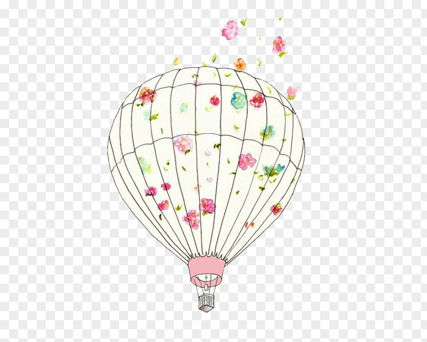 Hot Air Balloon Drawing Clip Art PNG