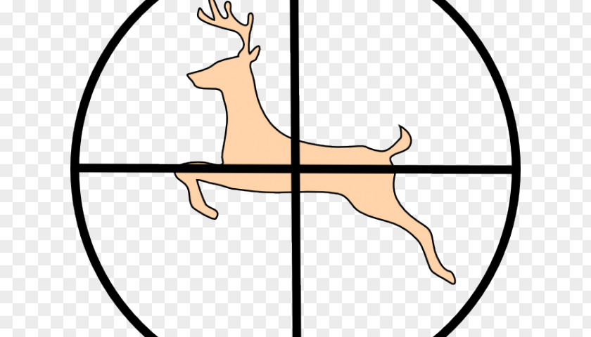 Hunting Outline Deer Reindeer Clip Art PNG
