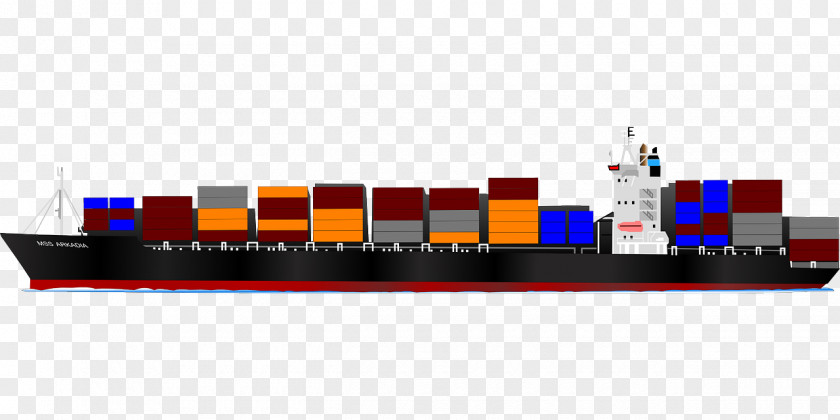 Ship Container Cargo Intermodal Clip Art PNG