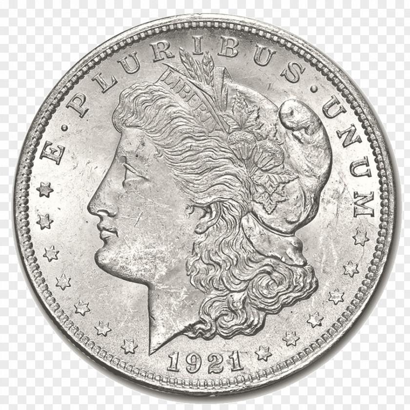Silver Morgan Dollar Coin United States PNG