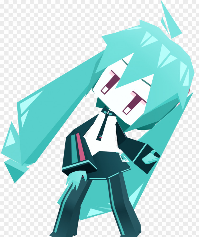 Hatsune Miku Paper Model MikuMikuDance Art PNG