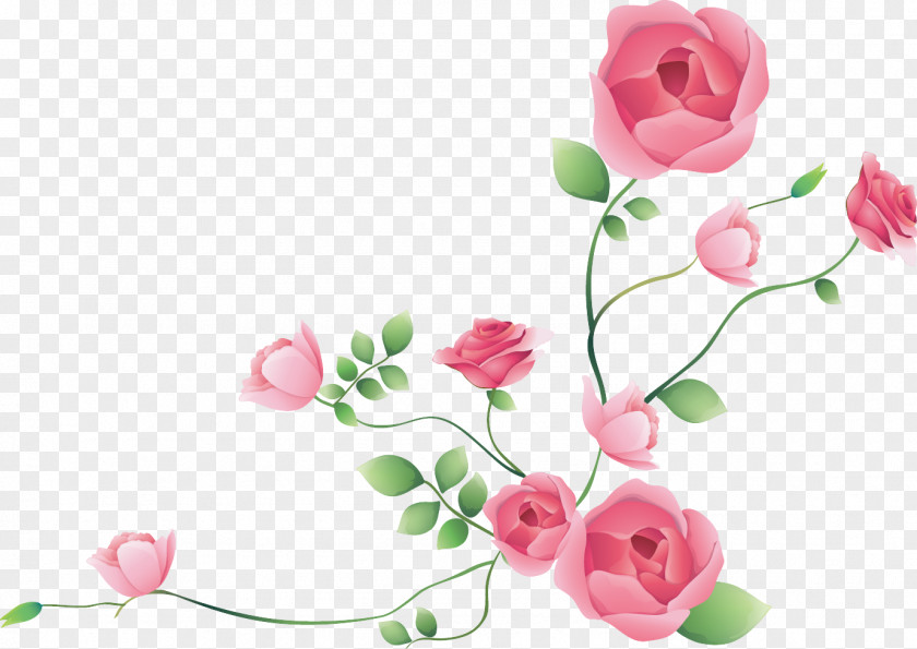 Swan Rose Flower Clip Art PNG