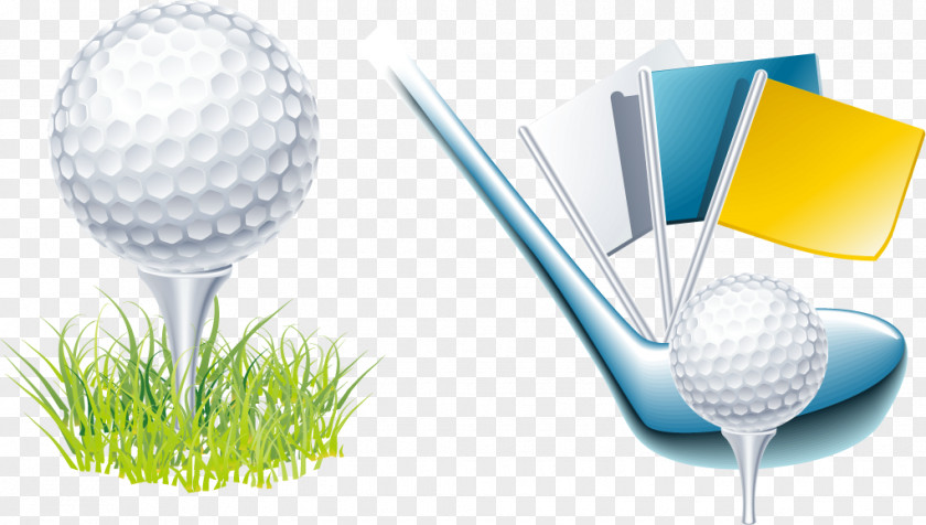 Vector Golf Ball Course Club PNG