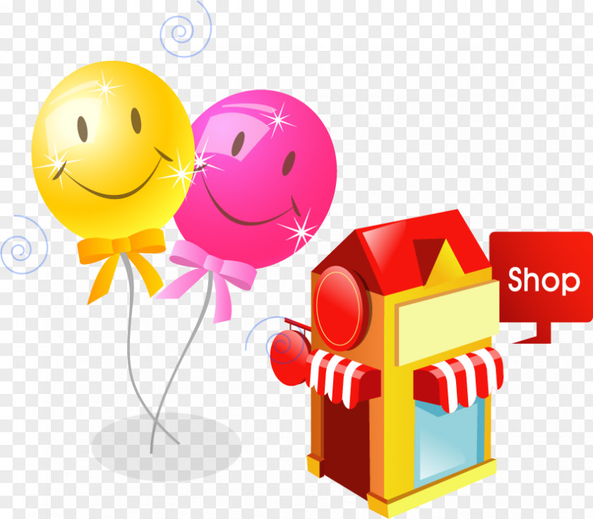 Balloon Store Vector Material Birthday Cake Party Clip Art PNG