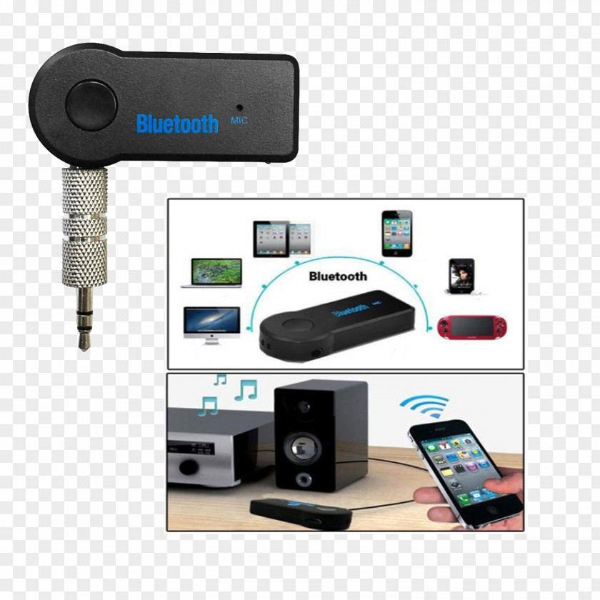 Bluetooth Radio Receiver Stereophonic Sound Handsfree Wireless PNG