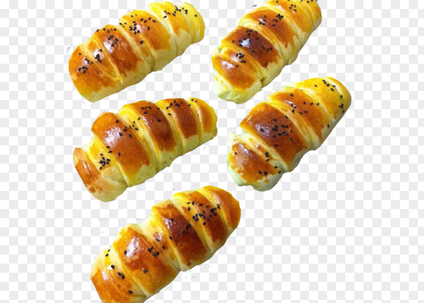 Dried Bread Bun Croissant Sausage Roll Rousong Danish Pastry PNG