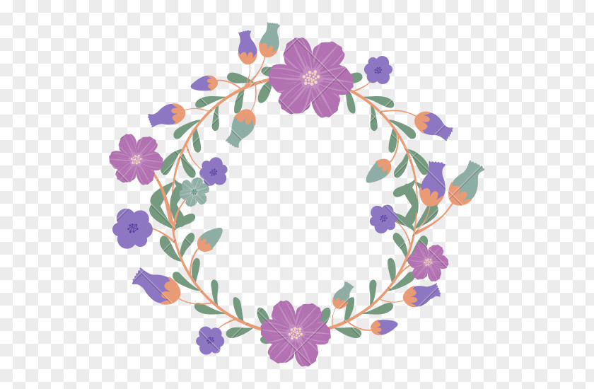 Flower Wreath Stock Photography PNG