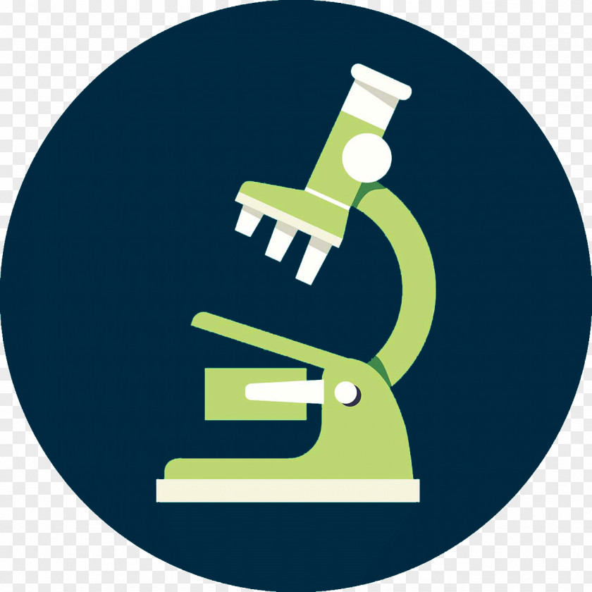 Microscope Logo Vector Graphics Biology Illustration PNG